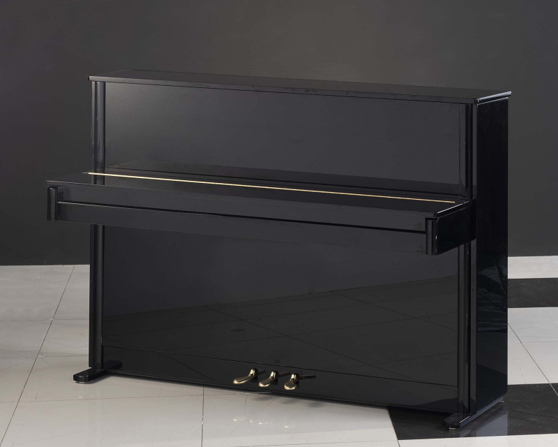 Пианино W. Hoffmann Vision V 112 2012 г.(BU) черное, полированное