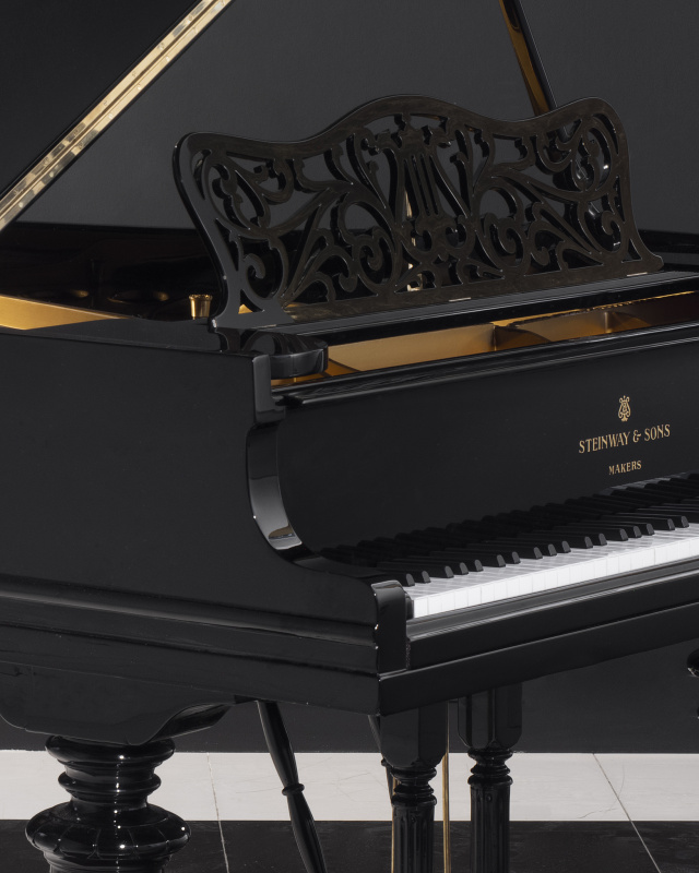 Рояль Steinway & Sons мод. O-180 1912 г. (BU) черный, полированный