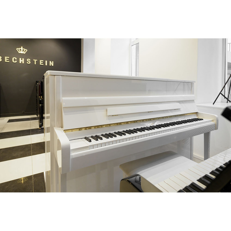 Пианино W. Hoffmann Vision V 112 (BU) белое, полированное