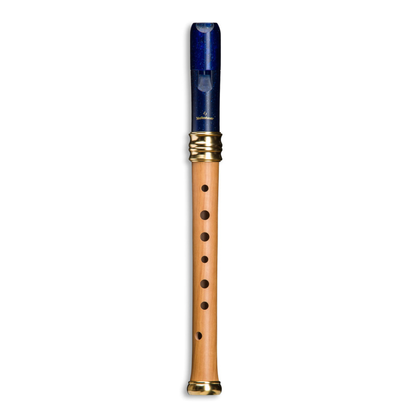 Блок-флейта Mollenhauer 1117B Adri´s Dream синий пластик/дерево, До-сопрано, барочная система