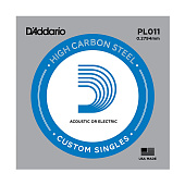 Струна для акустической гитары D'Addario Plain Steel PL011 Ми (E)