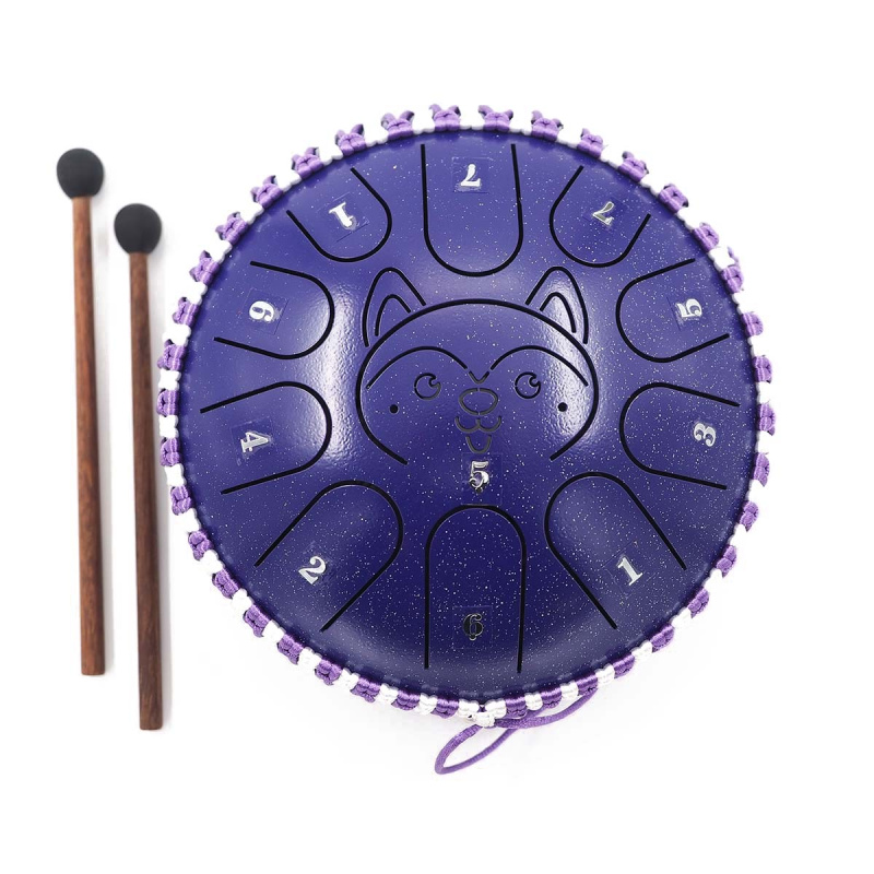 Глюкофон Fjord Baby Husky 18 см, сумеречно-синий, 11 нот