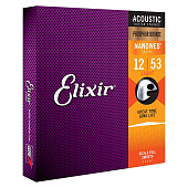 Струны для акустической гитары Elixir Nanoweb 16052 Light (6 шт)