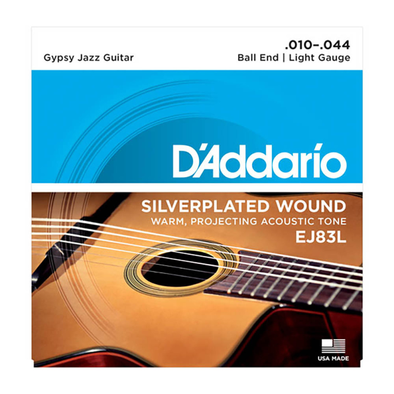 Струны для акустической гитары D'Addario Gypsy Jazz EJ83L Light (6 шт)