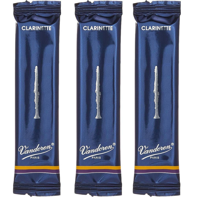 Трости для кларнета Vandoren Traditional №1,5 Bb (3 шт)
