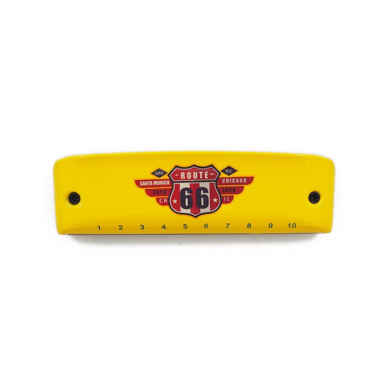 Губная гармоника Kongsheng Route 66 До-мажор (C) жёлтая