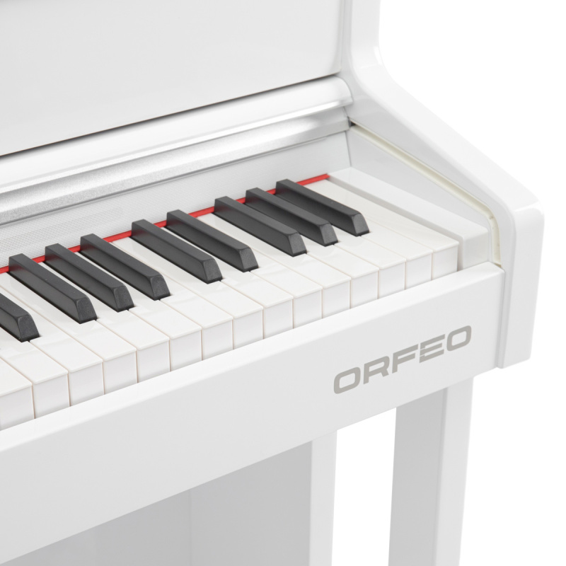 Цифровое пианино Orfeo E-12 белое, полированное, с наушниками