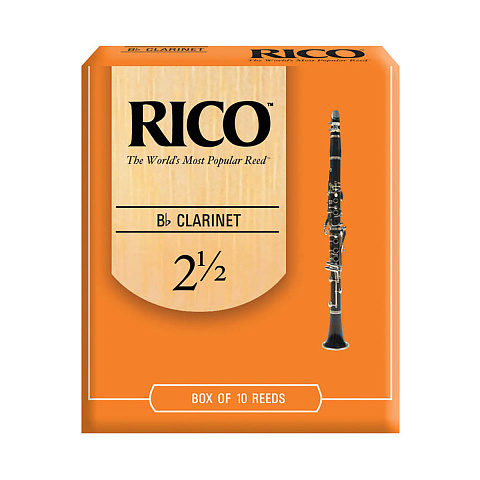 Трости для кларнета Rico №2,5 Bb (10 шт)