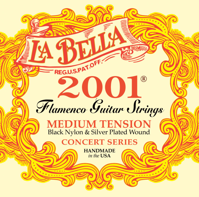 Струны для классической гитары La Bella 2001 Flamenco Concert Light (6 шт)