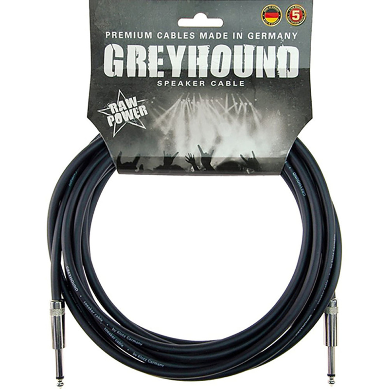 Аудио кабель Klotz Greyhound GRYS100, моно, джек 6.35 - джек 6.35, 10 м