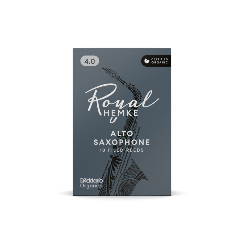 Трости для альт саксофона D'Addario Organic Royal Hemke №4,0 (10 шт)