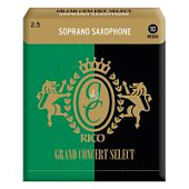 Трости для сопрано саксофона Rico Grand Concert Select №2,5 (10 шт)