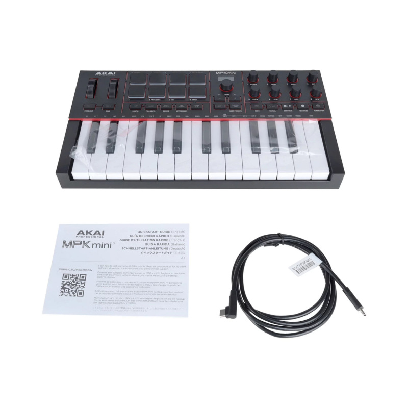 MIDI-клавиатура Akai Pro MPK mini 4 Black, 25 клавиш
