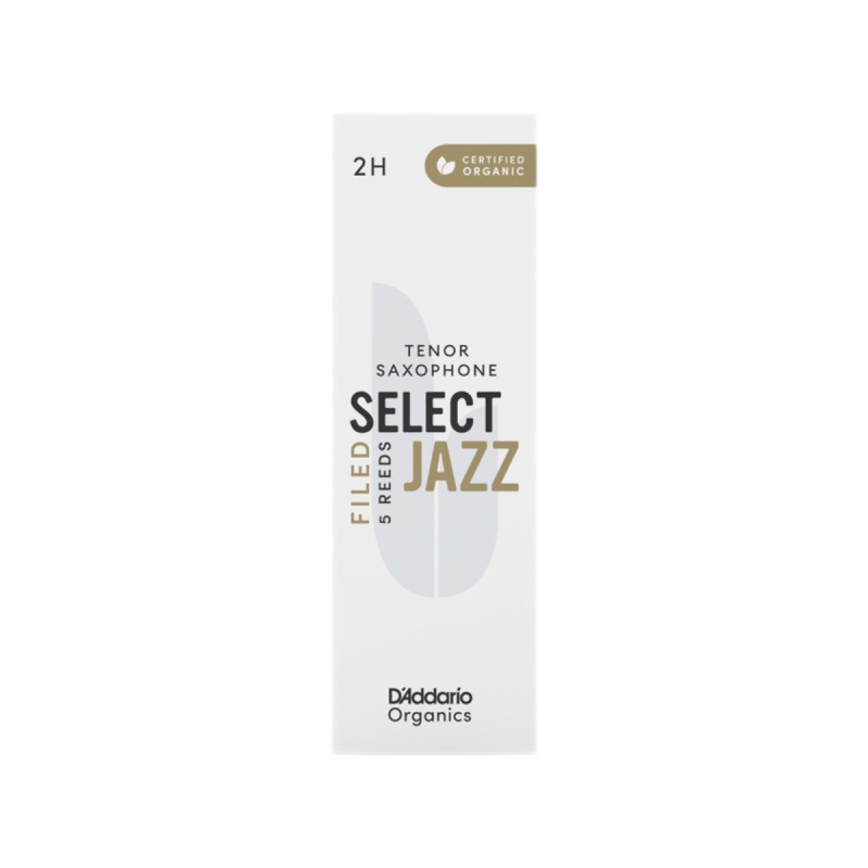 Трости для тенор саксофона D'Addario Organic Select Jazz filed №2H (5 шт)