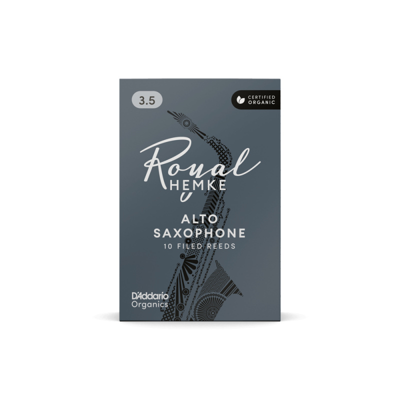 Трости для альт саксофона D'Addario Organic Royal Hemke №3,5 (10 шт)
