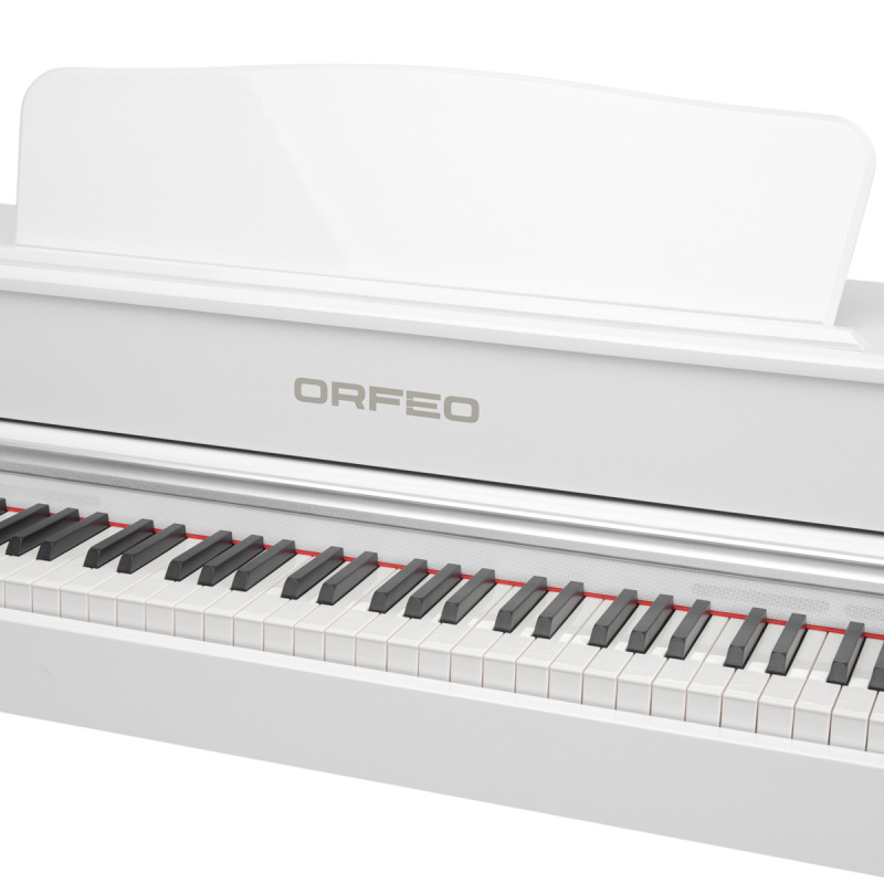 Цифровое пианино Orfeo E-12 белое, полированное, с наушниками