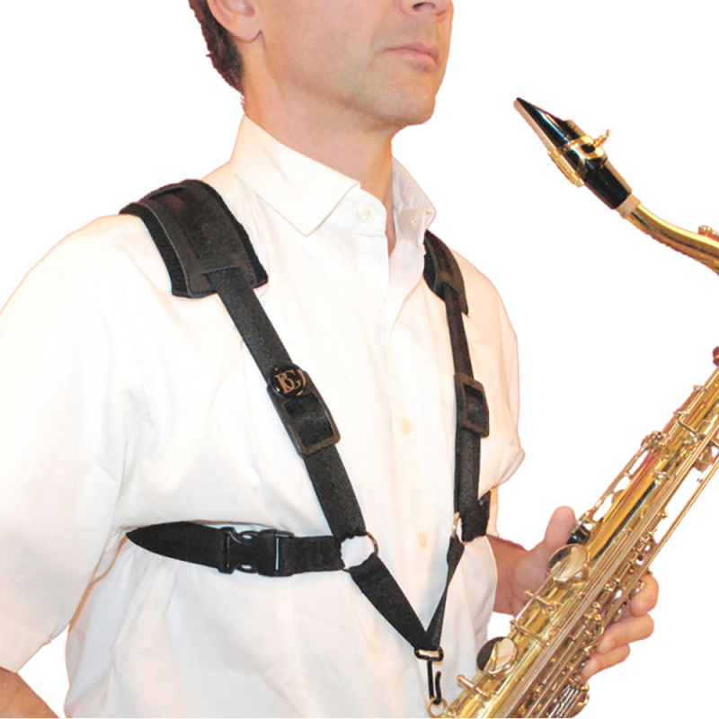 Ремень для альт, тенор и баритон саксофона BG Comfort Men Regular S40CM с металлическим крючком