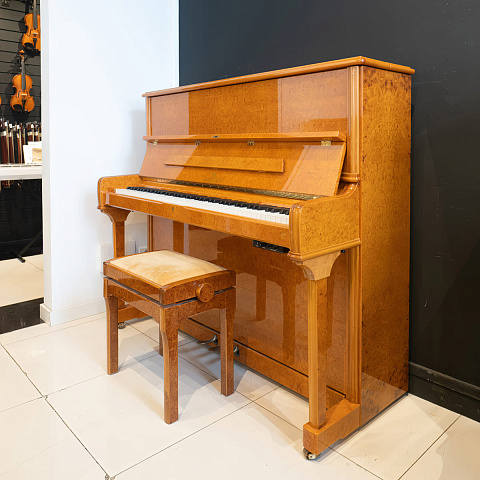 Пианино Seiler 132 Konzert SMR (BU) корень ореха,полированное, система бесшумной игры Duo Vox System