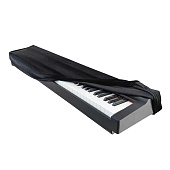Накидка от пыли для цифрового пианино Lutner универсальная, черная, бархатная