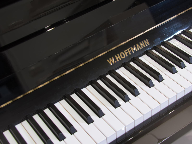 Пианино W. Hoffmann Vision V 112 2019 г.(BU) черное, полированное