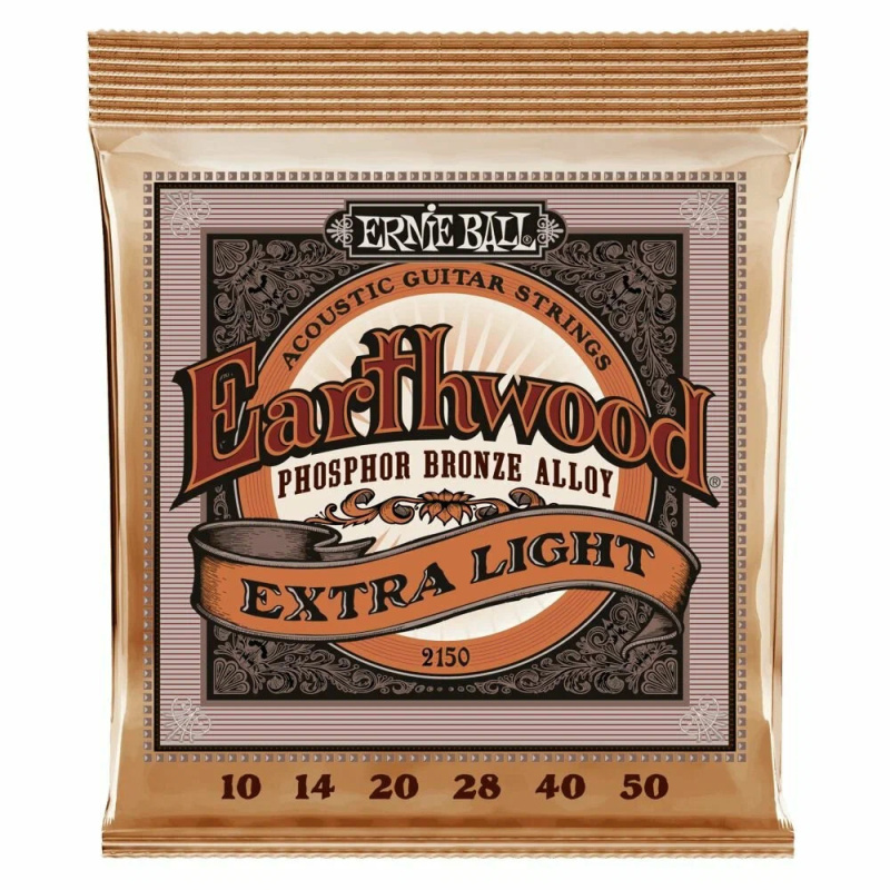 Струны для акустической гитары Ernie Ball Slinky Extra 2150 Extra Light (6 шт) Струны для акустической гитары Ernie Ball Slinky Extra 2150 Extra Light (6 шт)