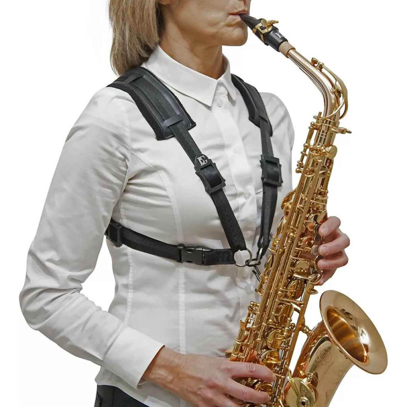 Ремень для альт, тенор и баритон саксофона BG Comfort Lady XL S44CM с металлическим крючком