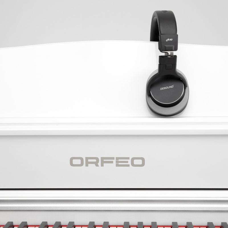 Цифровое пианино Orfeo E-12 белое, полированное, с наушниками