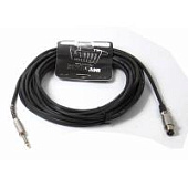 Микрофонный кабель Invotone ACM1010/BK, джек (моно) 6.3 мм - XLR3F, 10 м