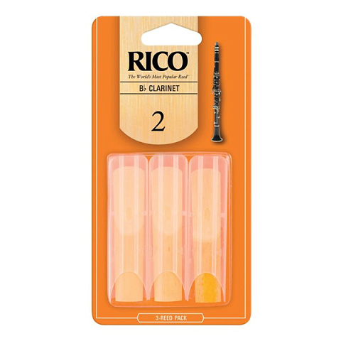 Трости для кларнета Rico №2 Bb (3 шт)