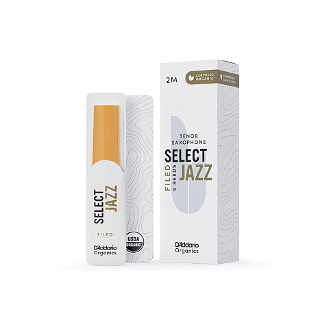 Трости для тенор саксофона D'Addario Organic Select Jazz filed №2M (5 шт)