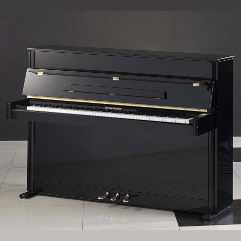 Пианино W. Hoffmann Vision V 112 2012 г.(BU) черное, полированное